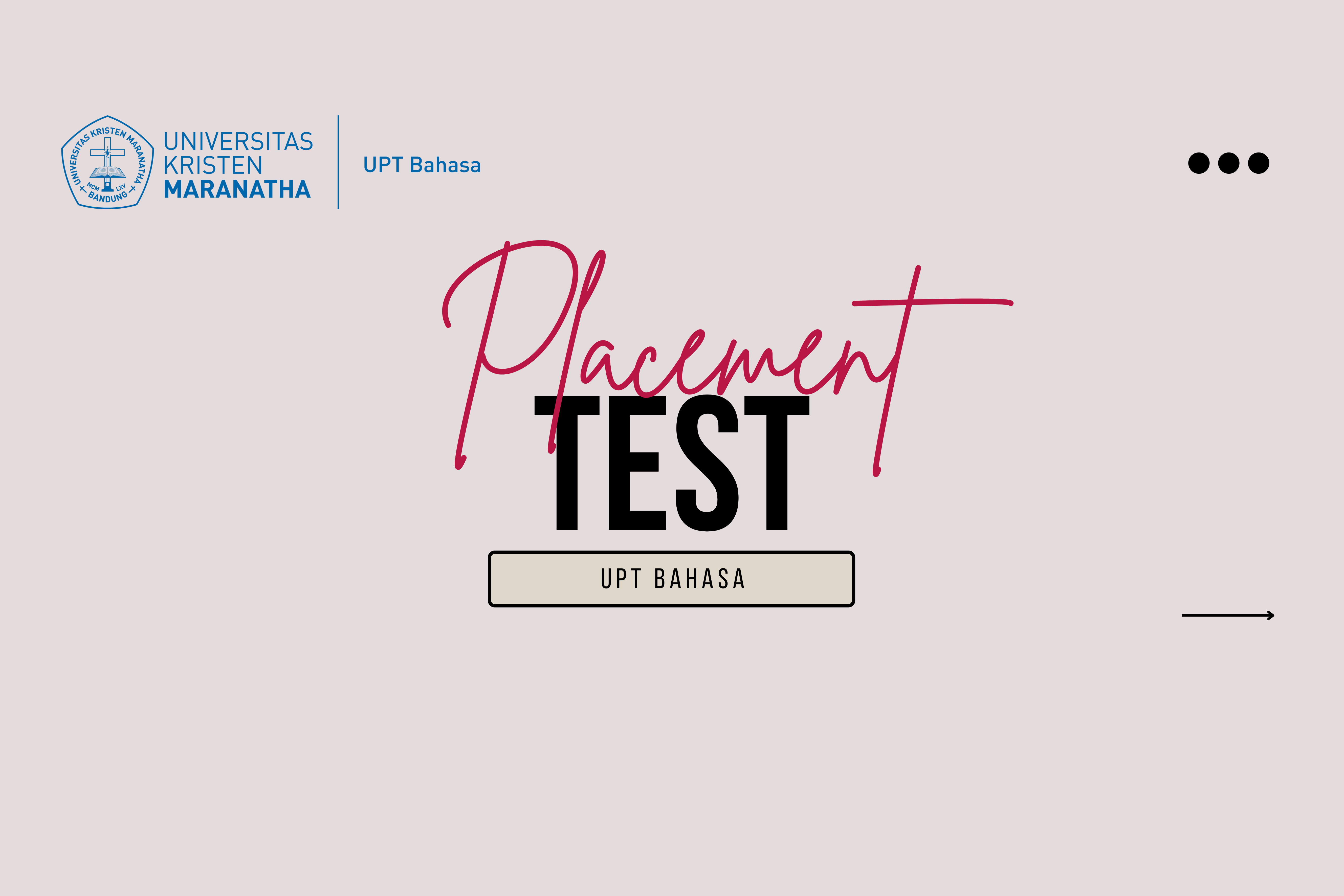Maranatha Placement Test 02
