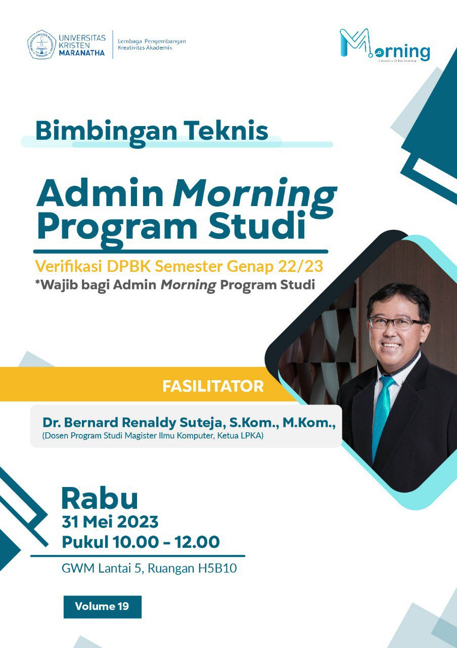 Bimbingan Teknis Admin Morning " Verifikasi DPBK Semester Genap 22/23